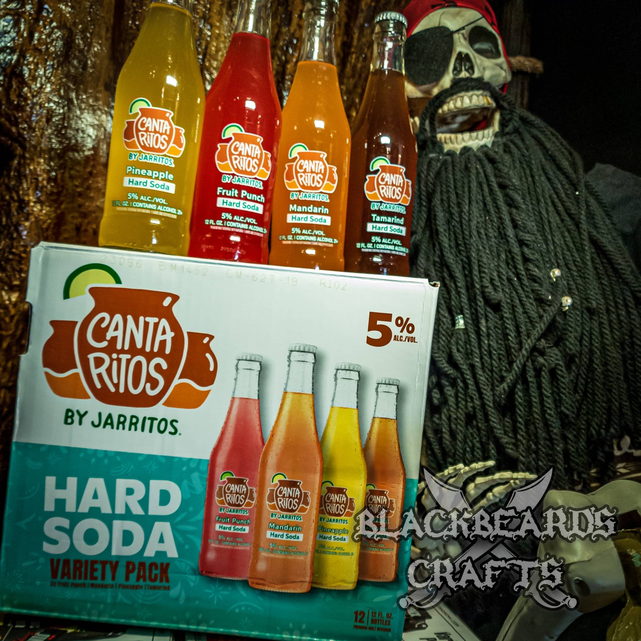Cantaritos Hard Soda Variety (12PK+) Blackbeard's Crafts!